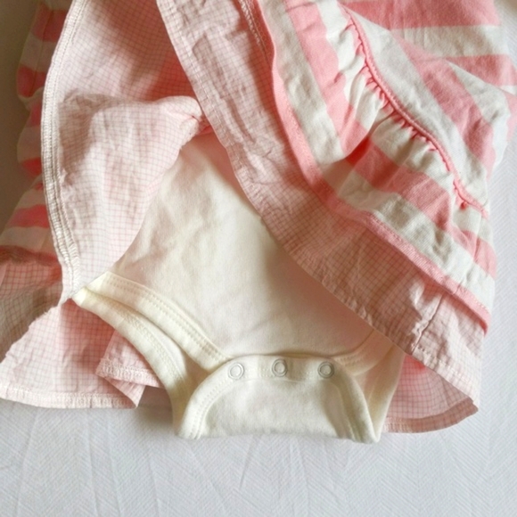 chaps preppy dropped waist jumper dress matching outfit set 3 months baby girl - Picture 5 of 8